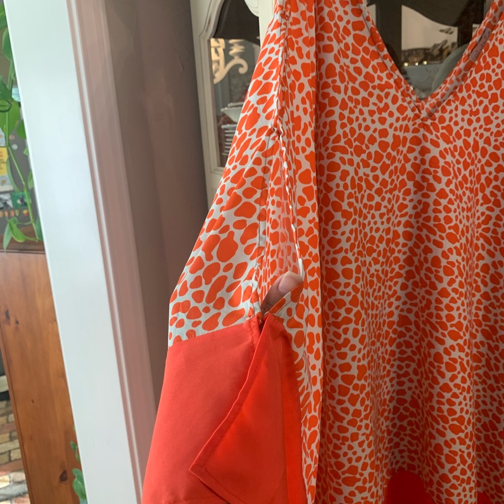 Mud Pie Bag Lady Collection animal print Dress Swim Cover Up L. Can fit as an XL - Picture 3 of 8